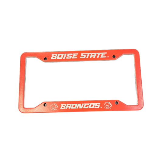 Boise State Broncos Dunnigan Creek Metal License Plate Frame (Orange)