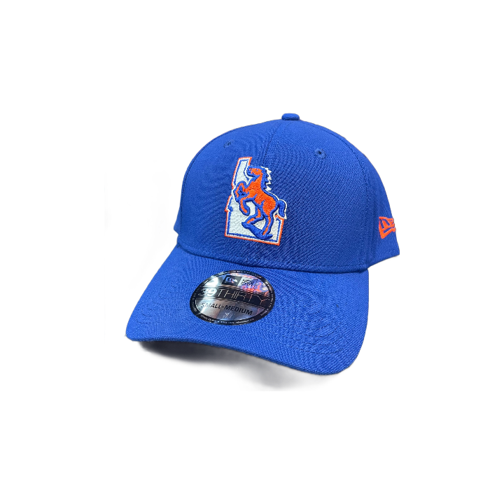 Boise State Broncos New Era Vault Horse 39Thirty Flex Fit Hat (Blue)