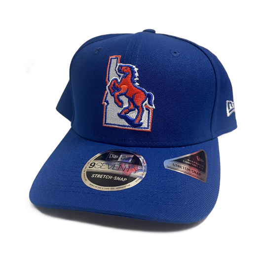 Boise State Broncos New Era Vault 9Seventy Stretch-Snapback Hat (Blue)