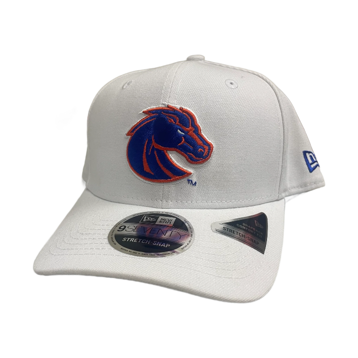 Boise State Broncos New Era 9Seventy Stretch-Snapback Hat (White)