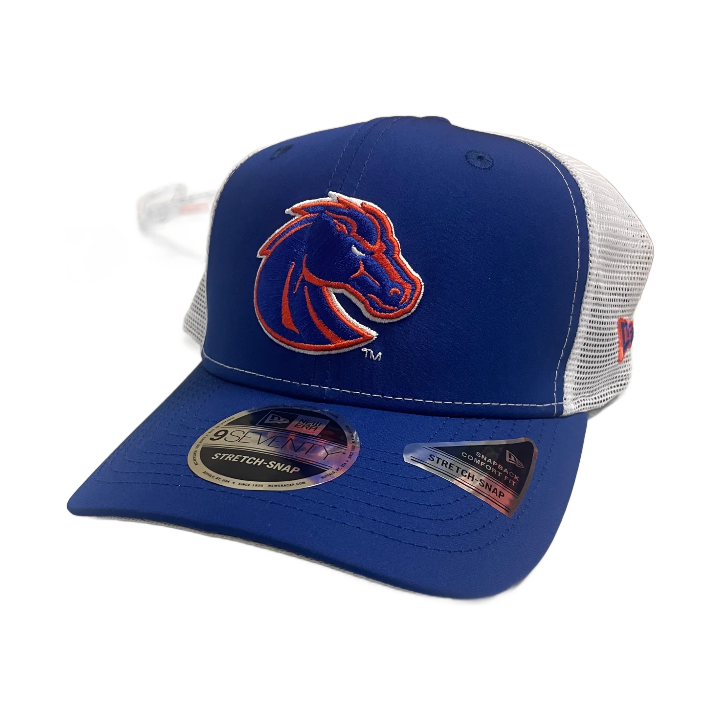 Boise State Broncos New Era 9Seventy Trucker Stretch-Snapback Hat (Blue)