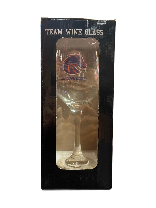 Boise State Broncos Memory Company Tall Wine Glass