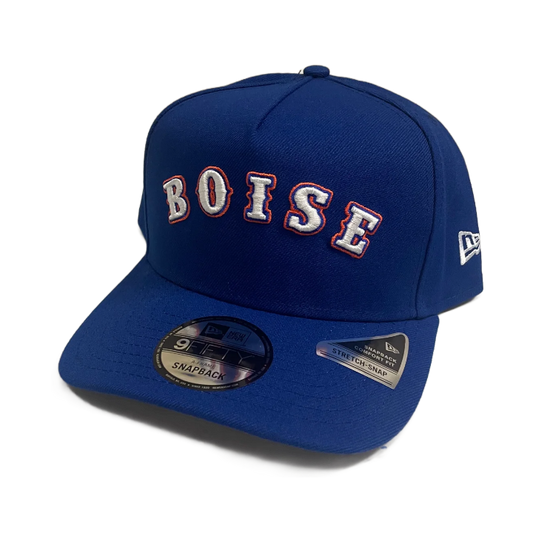 Boise State Broncos New Era Outline "Boise" 9Fifty A-Frame Snapback Hat (Blue)