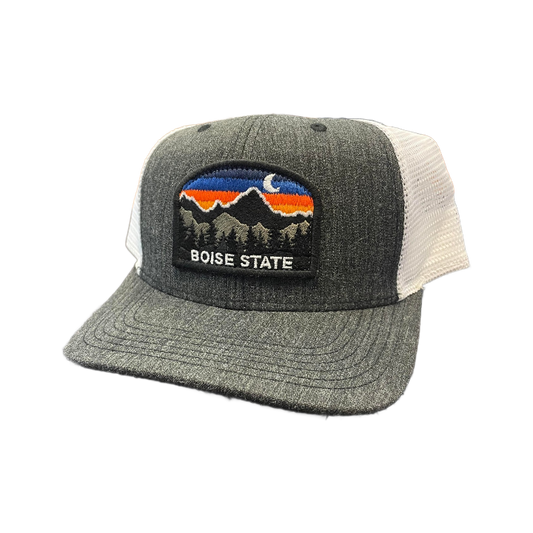 Boise State Broncos Legacy Sunset Trucker Snapback Hat (Charcoal)