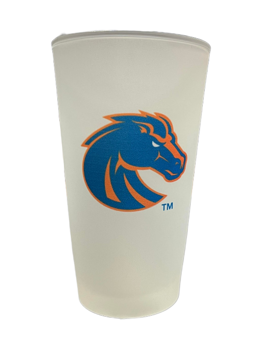 Boise State Broncos Memory Company Frosted Pint Glass
