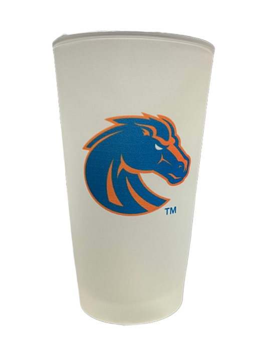 Boise State Broncos Memory Company Frosted Pint Glass