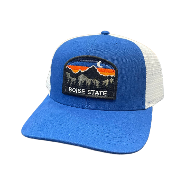 Boise State Broncos Legacy Sunset Trucker Snapback Hat (Blue)