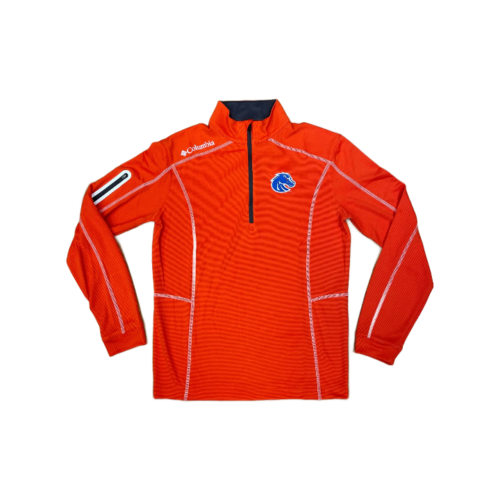 Boise State Broncos Columbia Men's 1/2 Zip Jacket (Orange)