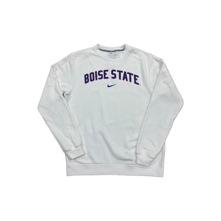 Boise State Broncos Nike Men's Crewneck Sweatshirt (White)