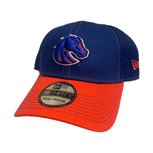 Boise State Broncos New Era 39Thirty Mesh Flex Fit Hat (Blue/Orange)