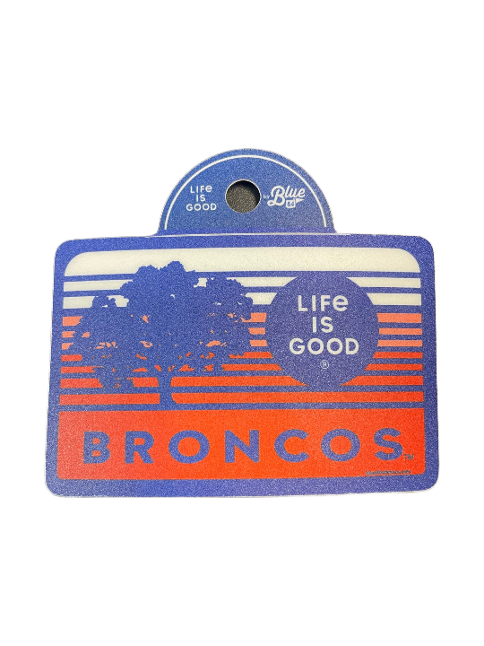 Boise State Broncos Blue84 Life is Good "Broncos" Sticker