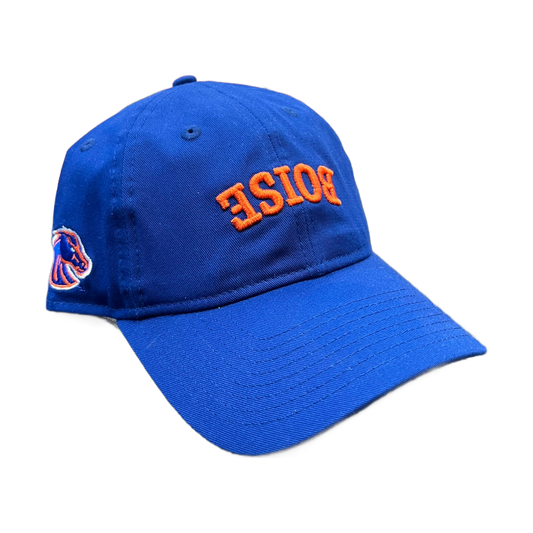 Boise State Broncos New Era Upside Down "Boise" 9Twenty Adjustable Hat (Blue)