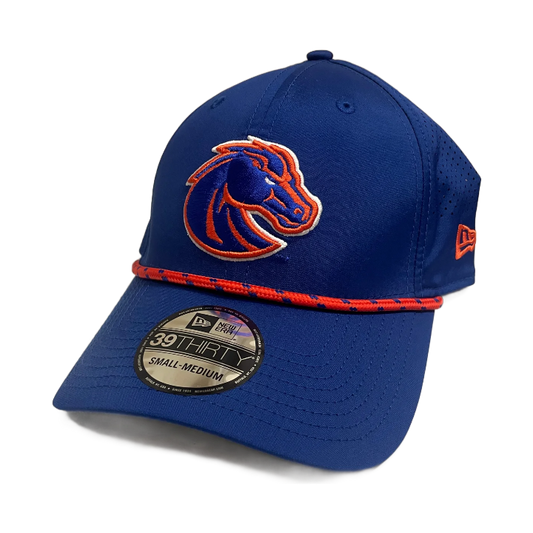 Boise State Broncos New Era Rope 39Thirty Flex Fit Hat (Blue)
