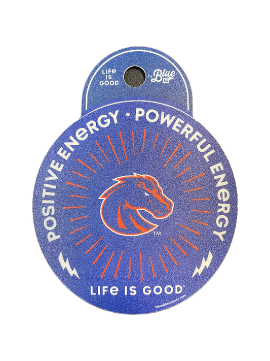 Boise State Broncos Blue84 Life is Good Energy Sticker (Blue)