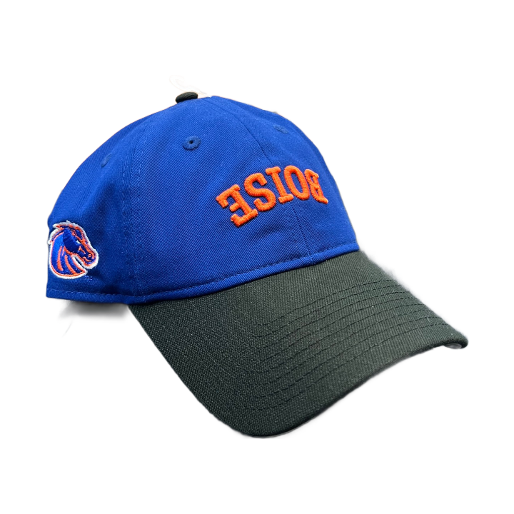 Boise State Broncos New Era Upside Down "Boise" 9Twenty Adjustable Hat (Blue/Black)