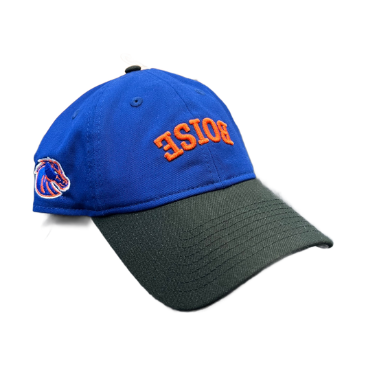 Boise State Broncos New Era Upside Down "Boise" 9Twenty Adjustable Hat (Blue/Black)