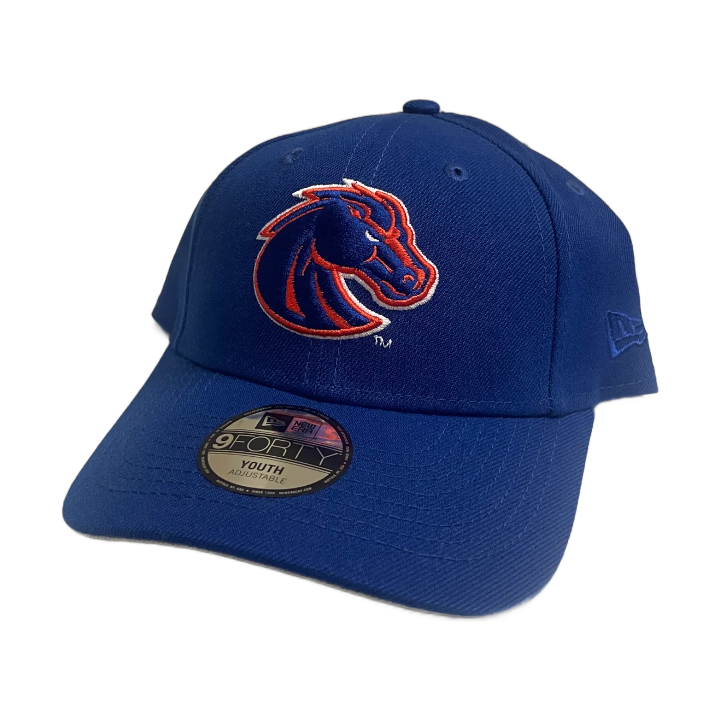 Boise State Broncos New Era Youth Bronco 9Forty Velcro Hat (Blue)