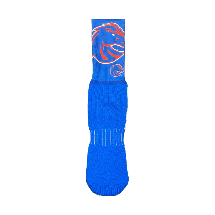 Boise State Broncos For Bare Feet Bronco Crew Socks (Blue)