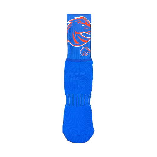 Boise State Broncos For Bare Feet Bronco Crew Socks (Blue)