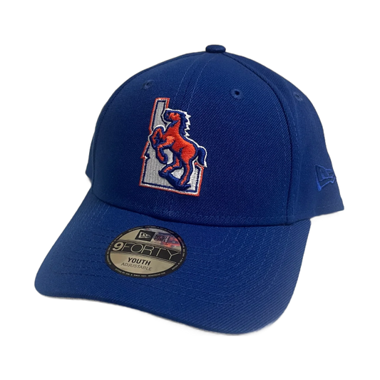 Boise State Broncos New Era Youth Vault 9Forty Velcro Hat (Blue)