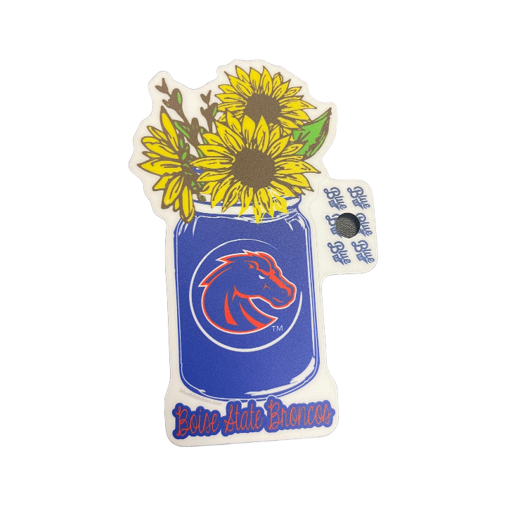 Boise State Broncos Blue84 Sunflower Sticker