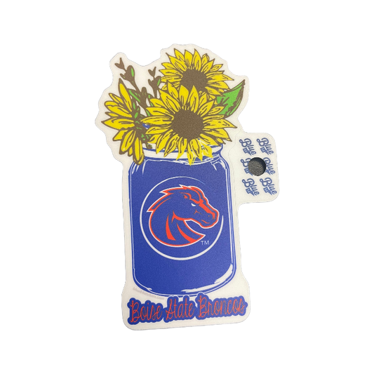 Boise State Broncos Blue84 Sunflower Sticker