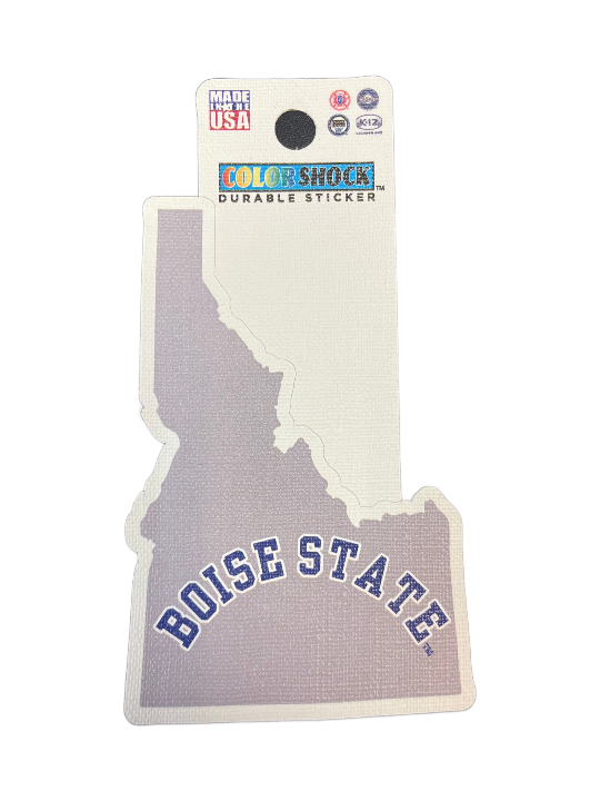Boise State Broncos Color Shock Idaho Sticker (Grey)