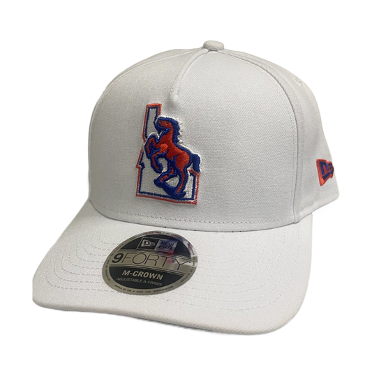 Boise State Broncos New Era Vault 9Forty M-Crown Snapback Hat (White)
