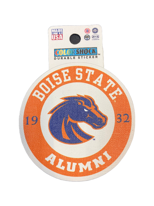 Boise State Broncos Color Shock Alumni Sticker (Orange)