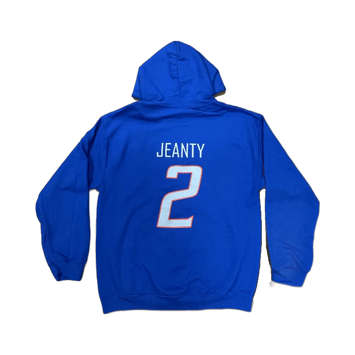 Boise State Broncos Select Men's "Jeanty" Name and Number Football Hoodie (Blue)