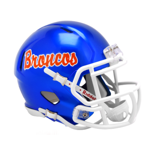 Boise State Broncos Riddell Full Sized Script Speed Replica Helmet (Blue)