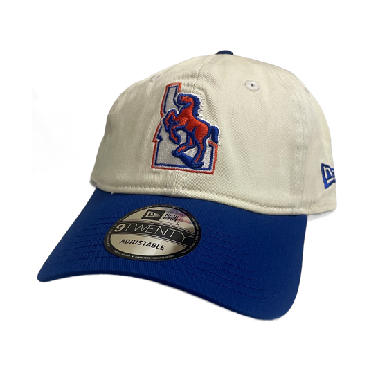 Boise State Broncos New Era Vault 9Twenty Adjustable Hat (Cream/Blue)