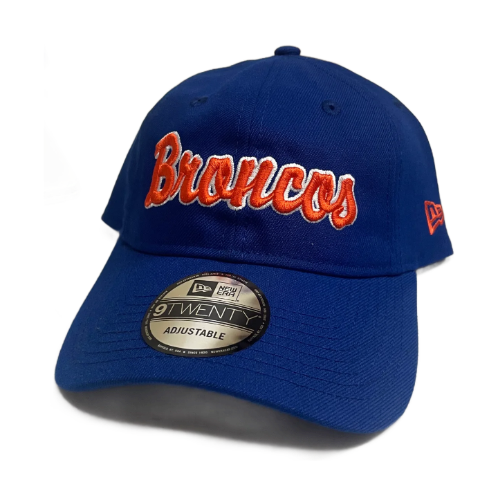 Boise State Broncos New Era Script 9Twenty Adjustable Hat (Blue)