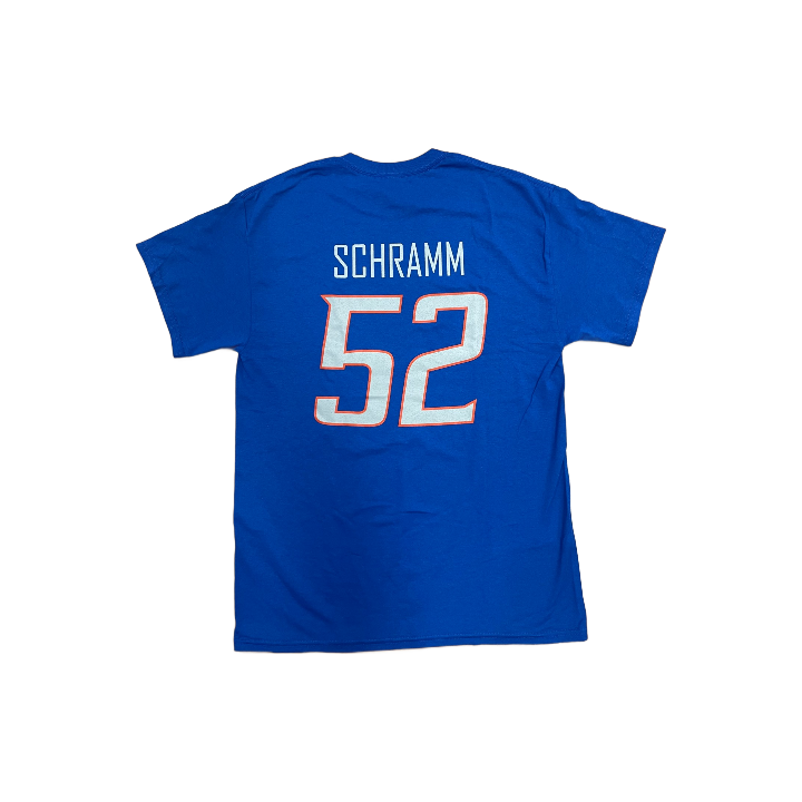 Boise State Broncos Select Men's "Schramm" Name and Number Football Tee (Blue)