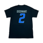 Boise State Broncos Select Men's "Degenhart" Name and Number Basketball T-Shirt (Black/Blue)