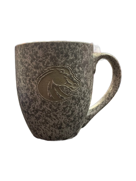 Boise State Broncos LXG Engraved Ceramic Mug (Grey)