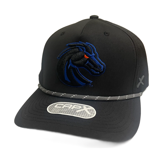 Boise State Broncos CapX Rope Snapback Hat (Black)