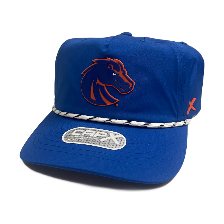 Boise State Broncos CapX Unstructured A-Frame Snapback Hat (Blue)