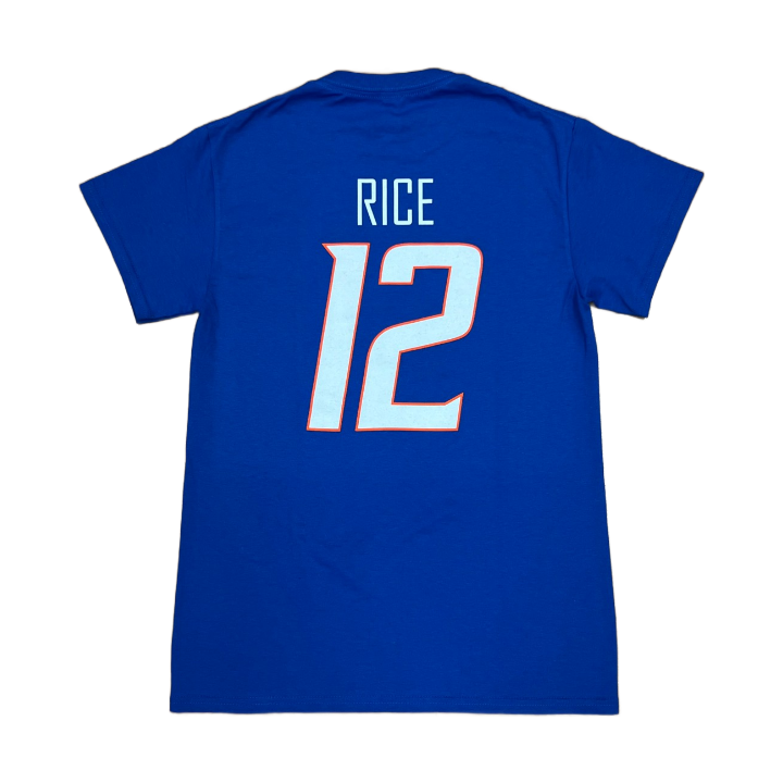 Boise State Broncos Select Men's "Rice" Name and Number Basketball Tee (Blue)