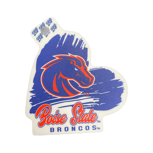 Boise State Broncos Blue84 Heart Sticker