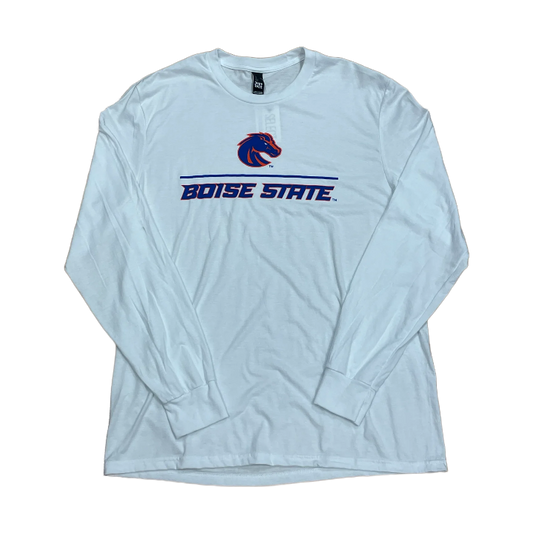 Boise State Broncos Select Men's District Long Sleeve T-Shirt (White)
