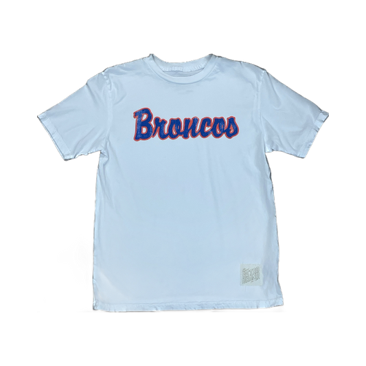 Boise State Broncos Retro Brand Women's Script T-Shirt (White)
