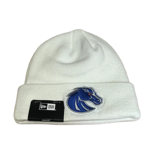 Boise State Broncos New Era Bronco Beanie (White)