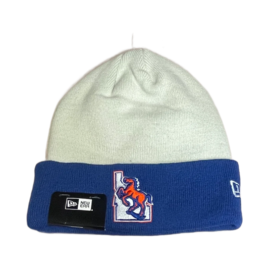 Boise State Broncos New Era Vault Beanie (Cream/Blue)