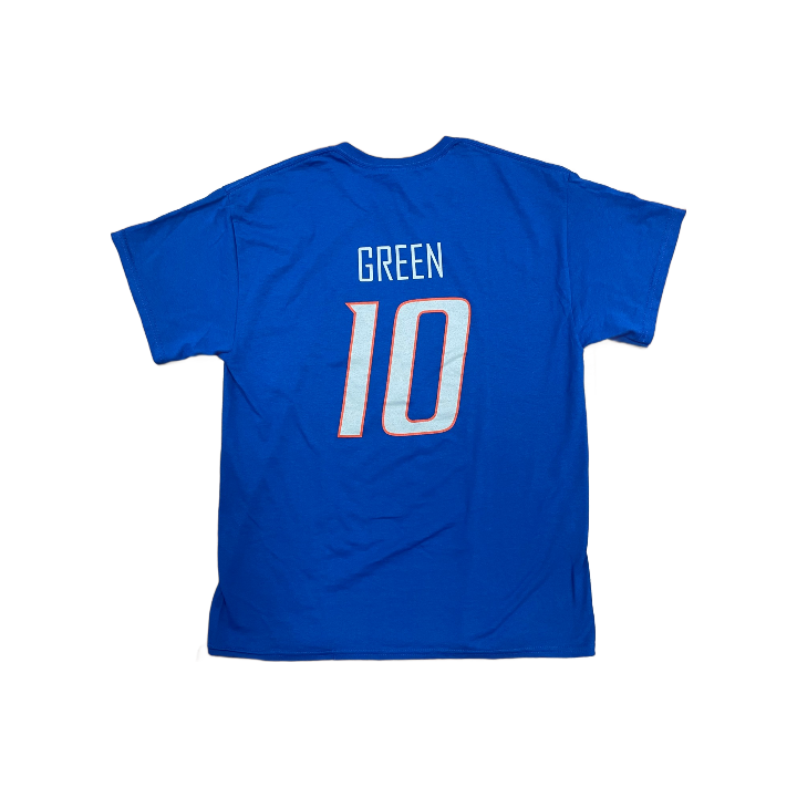 Boise State Broncos Select Youth "Green" Name and Number Football Tee (Blue)