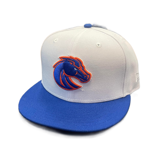 Boise State Broncos New Era 59Fifty Fitted Hat (White/Blue)