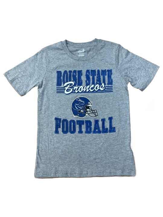 Boise State Broncos Gen2 Youth "Broncos Football" T-Shirt (Grey)