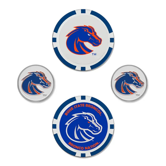 Boise State Broncos Team Effort 4 Pack Golf Ball Markers