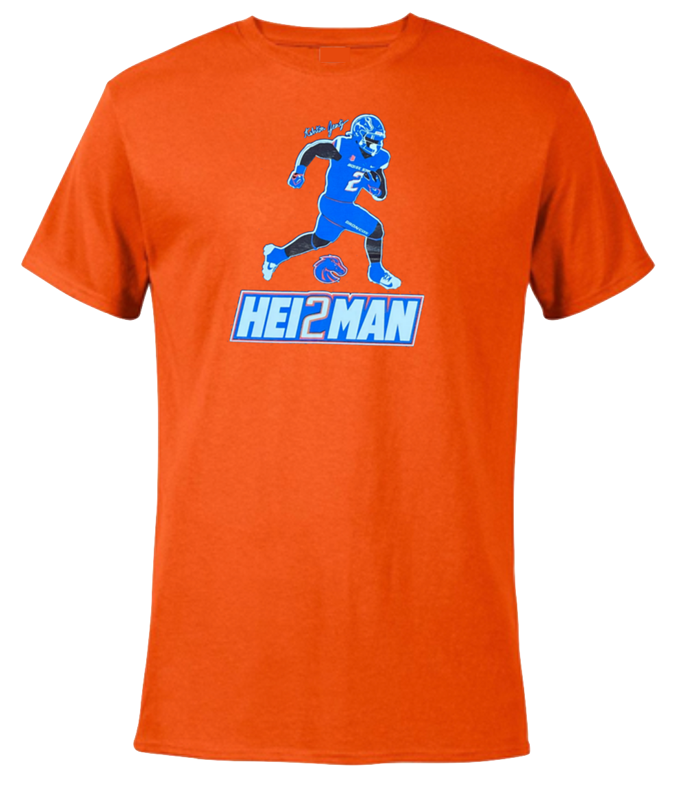 Boise State Broncos Select Men's Ashton Jeanty Hei2man T-Shirt (Orange)