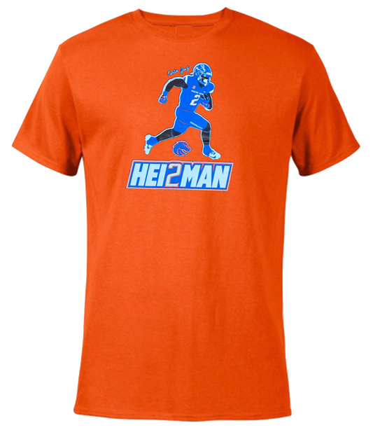 Boise State Broncos Select Men's Ashton Jeanty Hei2man T-Shirt (Orange)